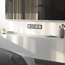 ТВ-розетка оконечная Werkel перламутровый рифленый W1183013 4690389161100 2