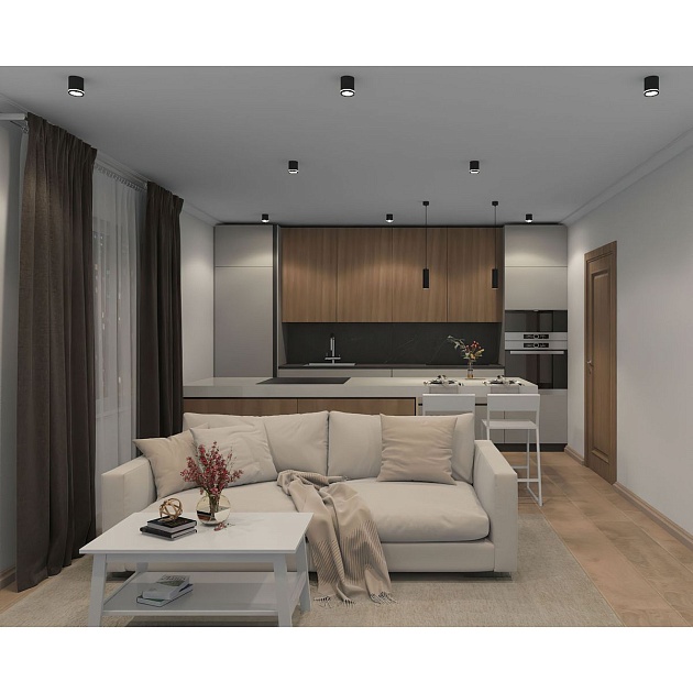 Накладной светодиодный светильник Denkirs Ribe DK4013-BK Фото № 6