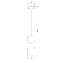 Подвесной светильник Eurosvet Tandem 50118/1 никель 2