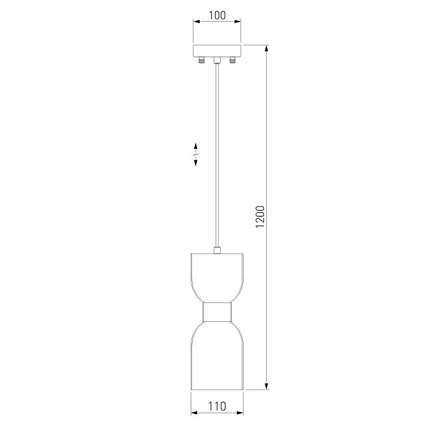 Подвесной светильник Eurosvet Tandem 50118/1 никель фото 3