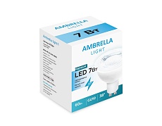 Лампа светодиодная Ambrella light GU10 7W 4200K белая 207864 1
