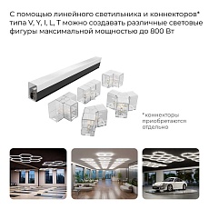 Накладной линейный светодиодный светильник Apeyron 30-56 5