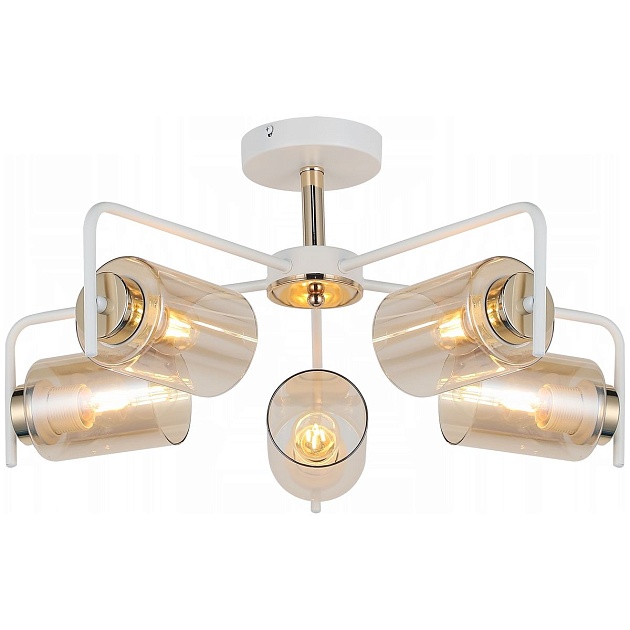 Потолочная люстра Illumico IL8248-5COU-79 WH GD изображение 1 Потолочная люстра Illumico IL8248-5COU-79 WH GD Фото № 1