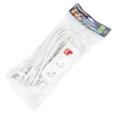 Удлинитель Uniel Ultra 2гн х 5м б/з S-CU2-5B White UL-00009993 2