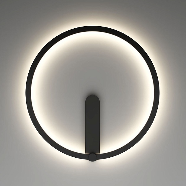 Настенный светодиодный светильник Denkirs Round DK5035-BK Фото № 5