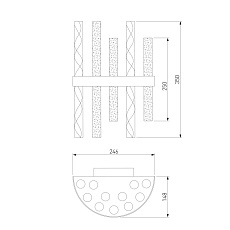 Настенный светильник Bogates Hollis 367/2 никель 1