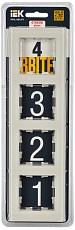 Рамка 4-постовая IEK Brite РУ-4-2-БрВа ваниль BR-M42-G-K10 1