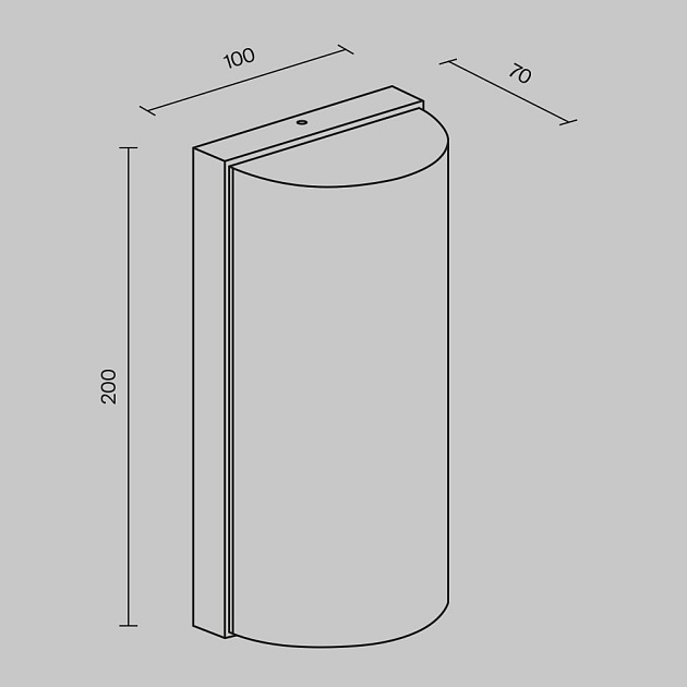 Уличный настенный светодиодный светильник Maytoni Badd O454WL-L10GF3K1 изображение 6 Уличный настенный светодиодный светильник Maytoni Badd O454WL-L10GF3K1 Фото № 6