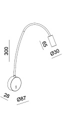 Бра Italline DE-316 black 1