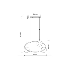 Подвесной светильник Vele Luce Astoria VL5004P03 3