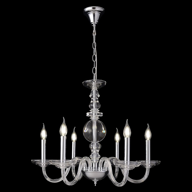 Подвесная люстра Crystal Lux ARABESQUE SP6 CHROME Фото № 1
