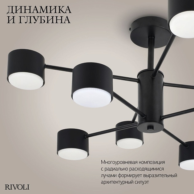 Потолочная люстра Rivoli Katie 3191-208 Б0071290 изображение 7 Потолочная люстра Rivoli Katie 3191-208 Б0071290 Фото № 7