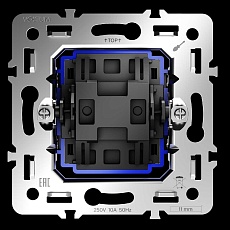 Механизм перекрестного переключателя одноклавишного 10А S70 Voltum VLS0105M 1