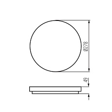 Настенный потолочный светильник Kanlux VARSO LED 18W-NW-O 26441 1