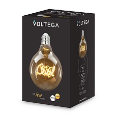 Лампа светодиодная филаментная Voltega 271 E27 4W 2500K желтая 8554 5