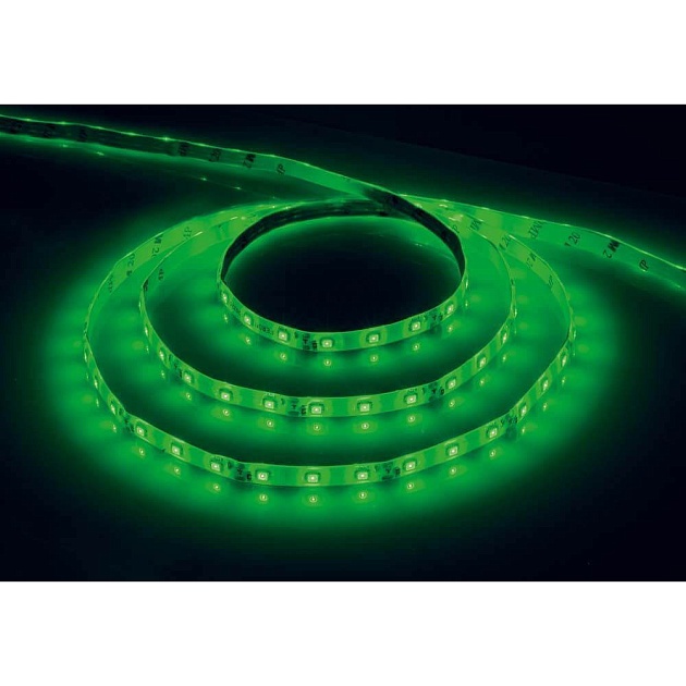 Светодиодная влагозащищенная лента Feron 4,8W/m 60LED/m 2835SMD зеленый 5M LS604 27675 фото 