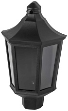 Садово-парковый светильник ЭРА «Ника» НБУ 06-60-003 60Вт черный прозрачный Б0061159