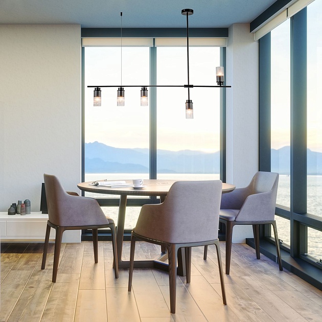 Подвесная люстра Escada Reverse 2100/5P Black изображение 6 Подвесная люстра Escada Reverse 2100/5P Black Фото № 6