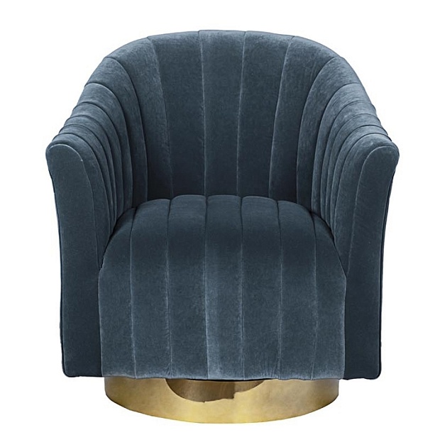 Кресло Garda Decor 48MY-W2588 LTB GO изображение 1 Кресло Garda Decor 48MY-W2588 LTB GO Фото № 1