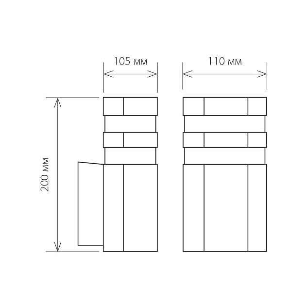 Уличный настенный светильник Elektrostandard 1444 Techno a032627 изображение 2 Уличный настенный светильник Elektrostandard 1444 Techno a032627 Фото № 2