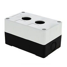 Корпус КП102 пластиковый 2 кнопки белый EKF PROxima cpb-102-w