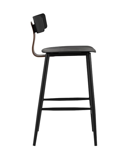 Полубарный стул Stool Group ANT пластиковый черный 8333A black Фото № 3