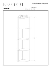 Торшер Lucide Menno 44798/81/30 1