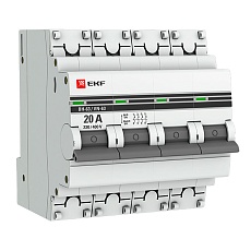 Выключатель нагрузки 4P 20А ВН-63 EKF PROxima SL63-4-20-pro