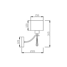 Бра Vele Luce Platonico VL1623W01 2