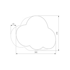 Настенный светильник TK Lighting 4966 Cloud 1