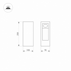 Уличный светодиодный светильник Arlight LGD-Mark-Boll-H250-7W Warm3000 029975 1