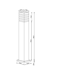 Уличный светильник Arte Lamp Heather A4418PA-1BK 1