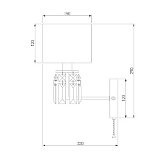 Бра Eurosvet Zaffiro 10099/1 хром 2