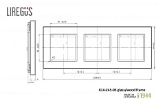 Рамка 3-постовая Liregus Epsilon сталь 28-2273 1