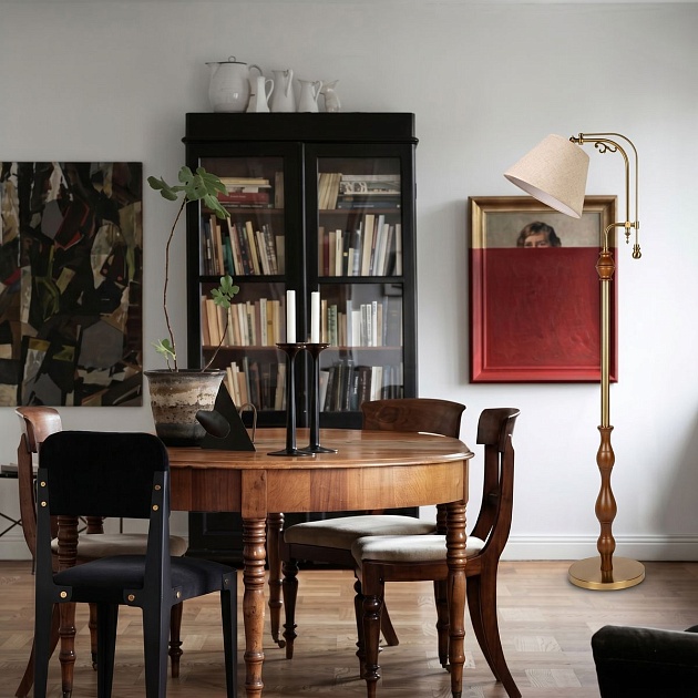 Торшер Loft IT Elaine 10569F Dark wood Фото № 5