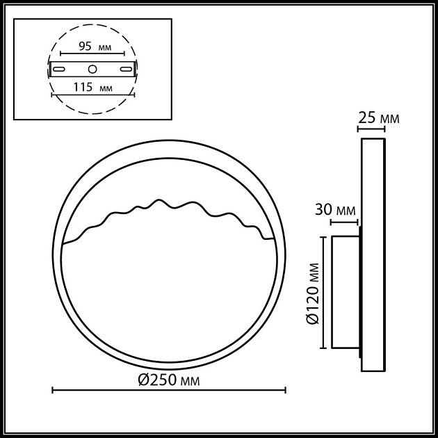 Настенный светильник ODEON LIGHT ECODESIGN VALLEY 7068/9WL изображение 2 Настенный светильник ODEON LIGHT ECODESIGN VALLEY 7068/9WL Фото № 2