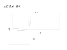 Настенный светодиодный светильник Arte Lamp Acrux A2217AP-2BK 1