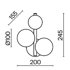 Бра Maytoni Dallas MOD545WL-03B 2