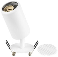 Светильник встраиваемый алюминиевый ЭРА KL106 WH под лампу MR16 GU10 белый матовый Б0061540 1