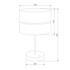 Настольная лампа TK Lighting 5467 Hilton Black Gold 2