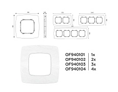 Рамка AMBRELLA VOLT OF940101 2
