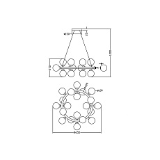 Подвесной светильник Vele Luce Orbita VL1704P20 1