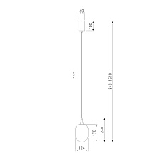 Подвесной светильник Eurosvet Pineapple 50266/1 дымчатый 1