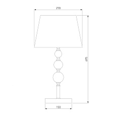 Настольная лампа Eurosvet Sortino 01071/1 золото 1