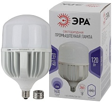 Лампа светодиодная сверхмощная ЭРА E27/E40 120W 6500K матовая LED POWER T160-120W-6500-E27/E40 Б0051794 3