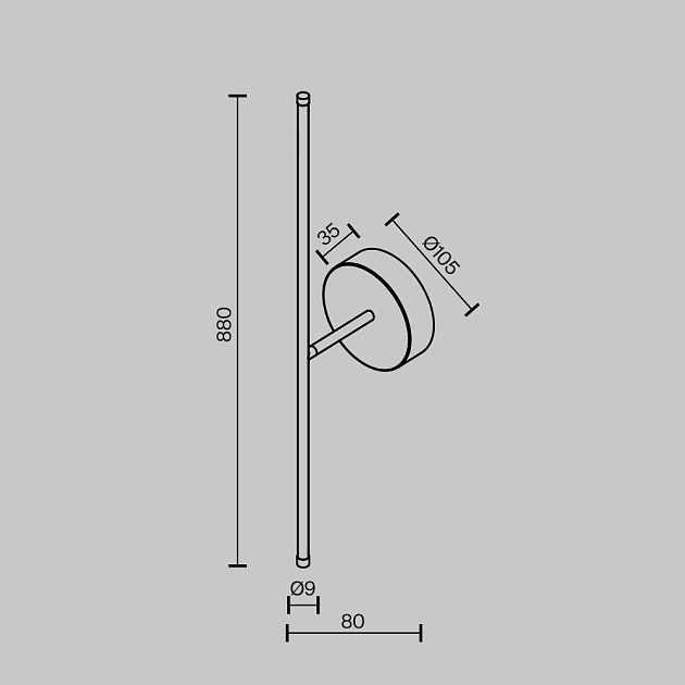 Бра Maytoni Technical C084WL-L12BS2.7K-1 Фото № 6