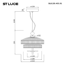 Подвесной светодиодный светильник ST Luce Oriental SL6122.303.01 1