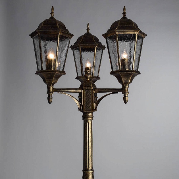 Садово-парковый светильник Arte Lamp Genova A1207PA-3BN изображение 2 Садово-парковый светильник Arte Lamp Genova A1207PA-3BN Фото № 2