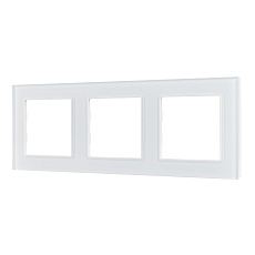 Рамка стеклянная FRM-GLARE-GS-3-WH Arlight 043799
