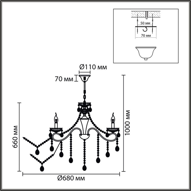 Люстра Lumion CLASSI 8346/7 изображение 4 Люстра Lumion CLASSI 8346/7 Фото № 4